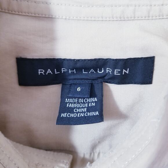 Ralph Lauren Black Label 100% Silk Shirt Dress Button Front Collared - Picture 3 of 15